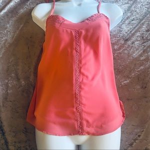 DNA Coral Camisole with Crochet Details